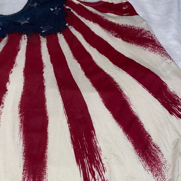 Others Follow patriotic sheer razor back tank top by Anthropologie size S - Picture 3 of 10